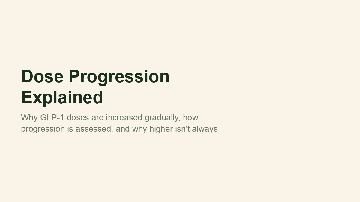 Dose Progression Explained