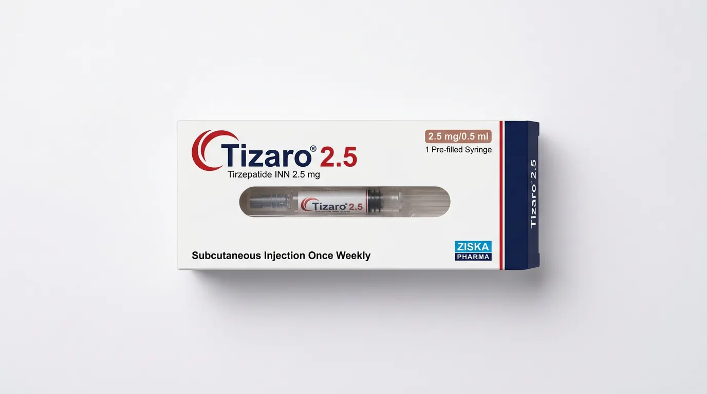 Tizaro 2.5 mg Tirzepatide box &mdash; Ziska Pharma
